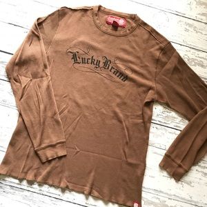 Lucky brand 🍀 Brown Henley